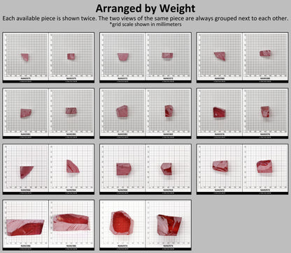 Nanosital Simulated Kunzite Lab Created Faceting Rough for Gem Cutting - #A-8483 - Various Sizes #BEGIN