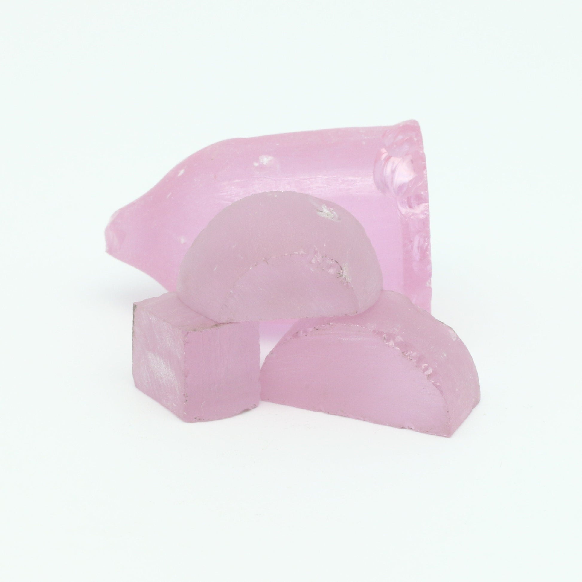 Lavender Nd:YAG Faceting Rough for Gem Cutting - Various Sizes #BEGIN