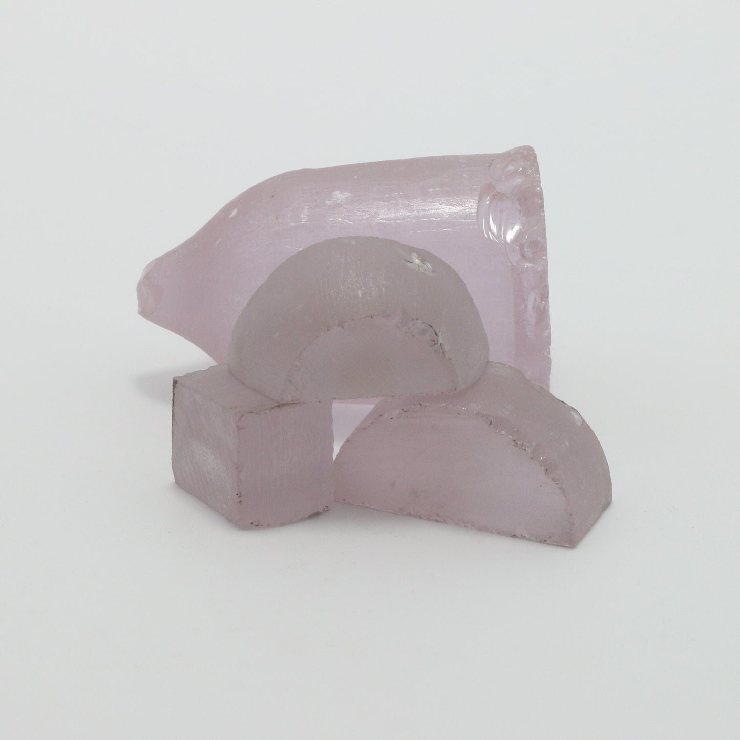 Lavender Nd:YAG Faceting Rough for Gem Cutting - Various Sizes #BEGIN