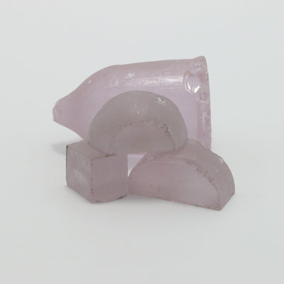 Lavender Nd:YAG Faceting Rough for Gem Cutting - Various Sizes #BEGIN