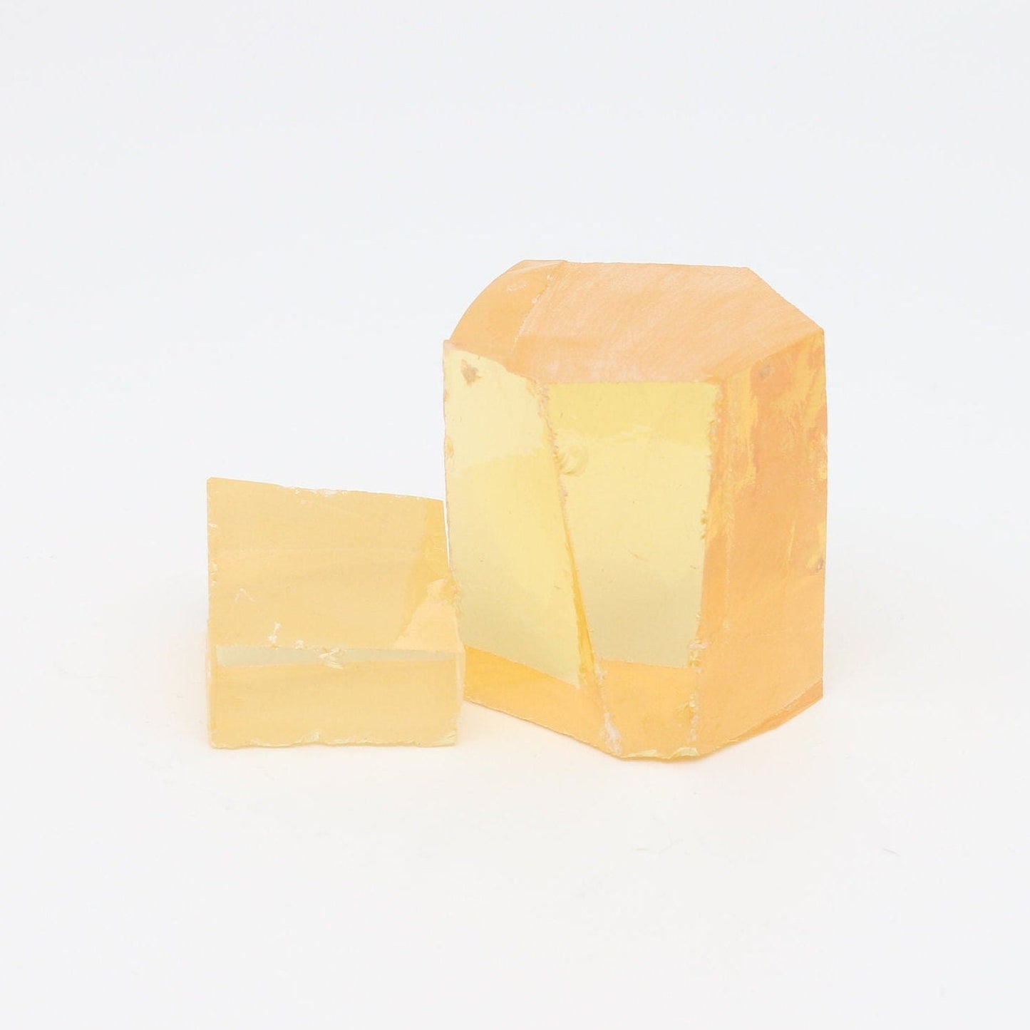 Lemon Cubic Zirconia Faceting Rough for Gem Cutting - Various Sizes #BEGIN