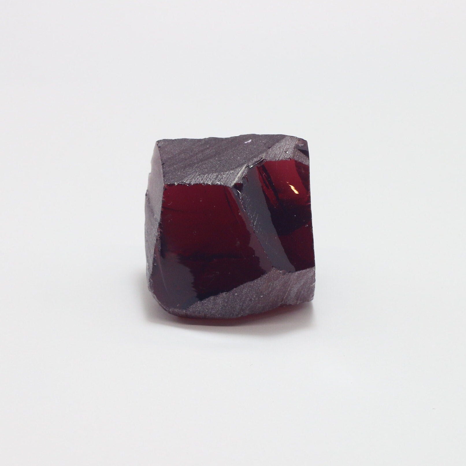 Nanosital Simulated Light Bordeaux Lab Created Faceting Rough for Gem Cutting - #A-7859 - Various Sizes #BEGIN