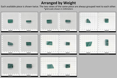 Nanosital Simulated Light Emerald Lab Created Faceting Rough for Gem Cutting - #0/3 - Various Sizes : #BEGIN