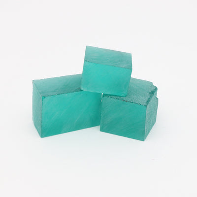 Nanosital Simulated Light Emerald (Slightly Included)  Lab Created Faceting Rough for Gem Cutting - #Z-0/4- Various Sizes #BEGIN