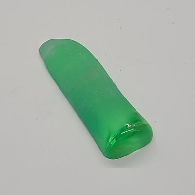 Light Green #73 Lab Created Corundum Sapphire Faceting Rough for Gem Cutting - Various Sizes - Split Boule #BEGIN