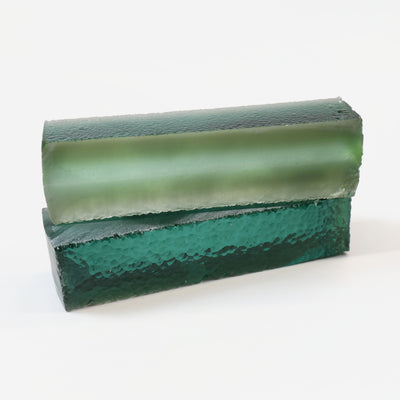 Light Green Hydrothermal Synthetic Quartz - Lab Created Faceting Rough : #BEGIN