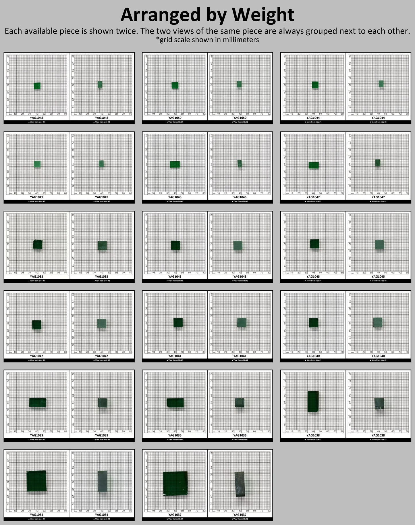 Light Green YAG Polycrystalline (Ceramic) Faceting Rough : #BEGIN