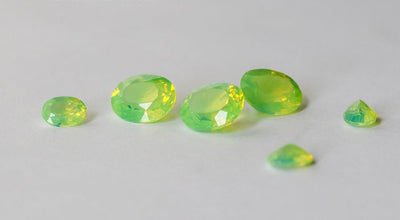 Nanosital Simulated Light Kryptonite Opal Lab Created Faceting Rough for Gem Cutting - #0011/1 - Various Sizes #BEGIN