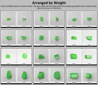 Nanosital Simulated Light Kryptonite Opal Lab Created Faceting Rough for Gem Cutting - #0011/1 - Various Sizes #BEGIN
