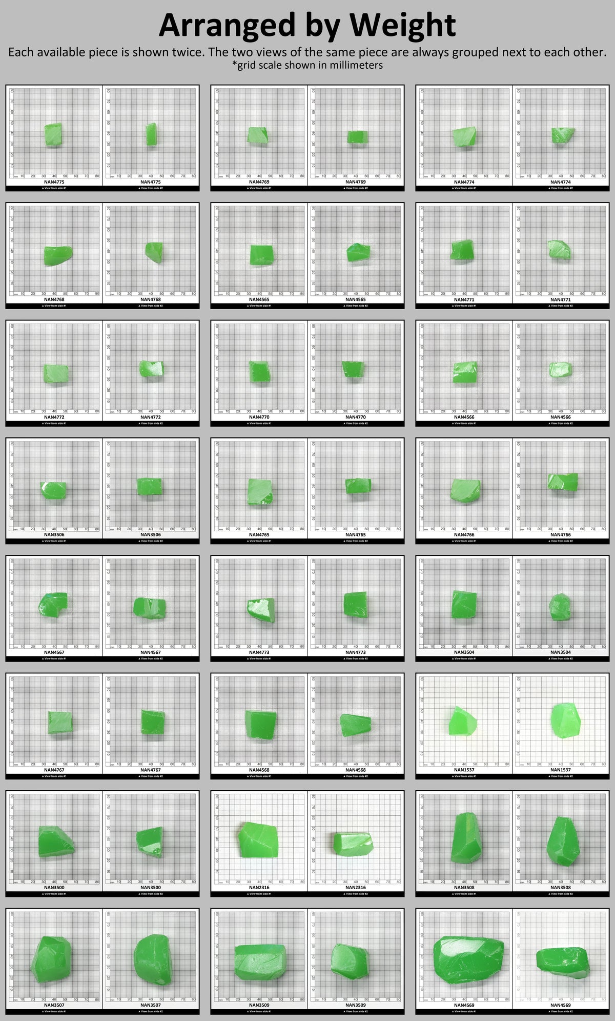 Nanosital Simulated Light Kryptonite Opal Lab Created Faceting Rough for Gem Cutting - #0011/1 - Various Sizes : #BEGIN