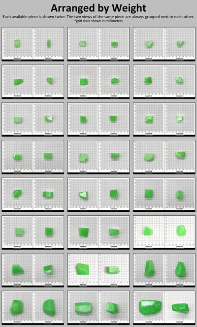 Nanosital Simulated Light Kryptonite Opal Lab Created Faceting Rough for Gem Cutting - #0011/1 - Various Sizes : #BEGIN
