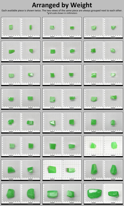 Nanosital Simulated Light Kryptonite Opal Lab Created Faceting Rough for Gem Cutting - #0011/1 - Various Sizes : #BEGIN