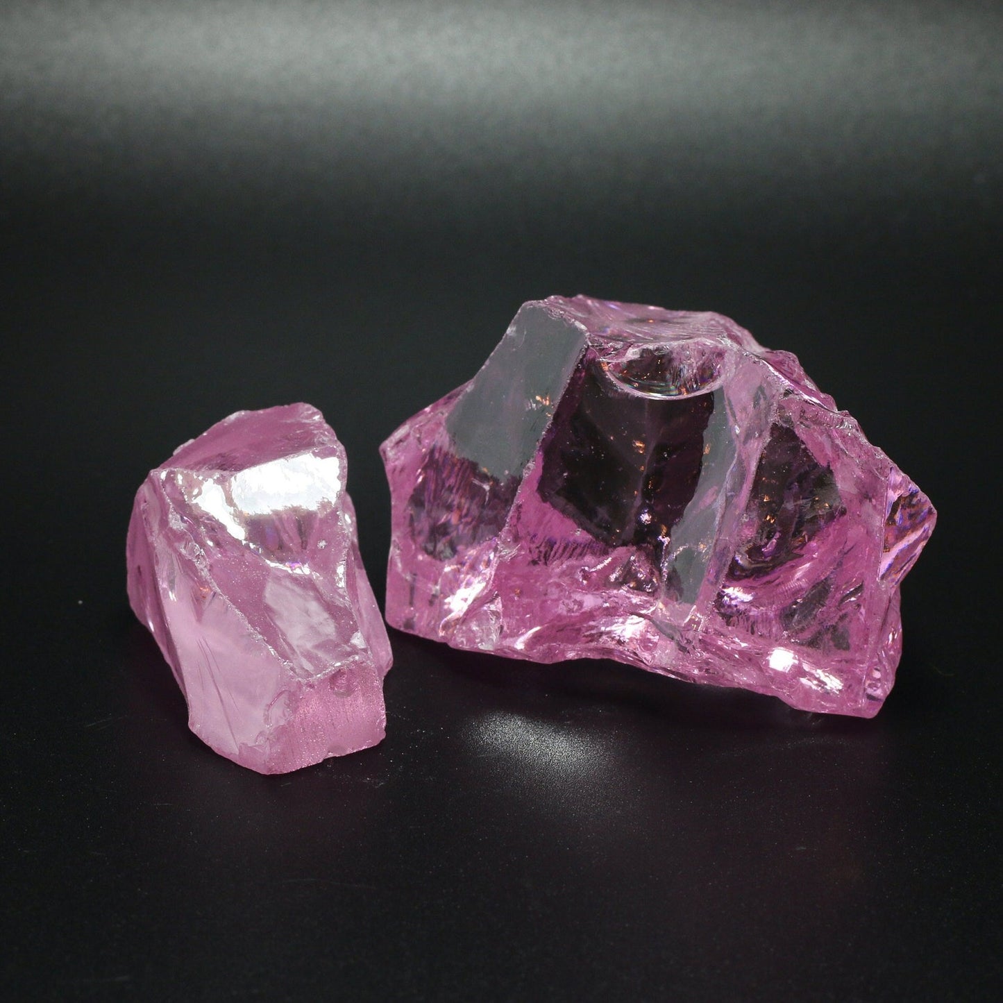 Light Pink Cubic Zirconia Faceting Rough for Gem Cutting - Various Sizes #BEGIN