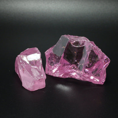 Light Pink Cubic Zirconia Faceting Rough for Gem Cutting - Various Sizes #BEGIN