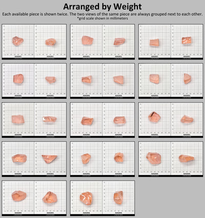 Nanosital Simulated Light Pink Morganite Lab Created Faceting Rough for Gem Cutting - #28 - Various Sizes #BEGIN