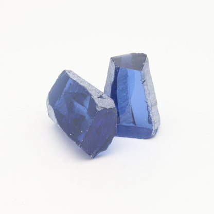 Nanosital Simulated Light Tanzanite Lab Created Faceting Rough for Gem Cutting - #A-146 - Various Sizes #BEGIN