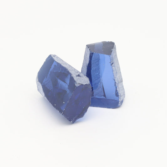 Nanosital Simulated Light Tanzanite Lab Created Faceting Rough for Gem Cutting - #A-146 - Various Sizes #BEGIN