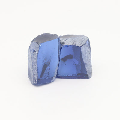 Nanosital Simulated Light Tanzanite Lab Created Faceting Rough for Gem Cutting - #A-146 - Various Sizes #BEGIN