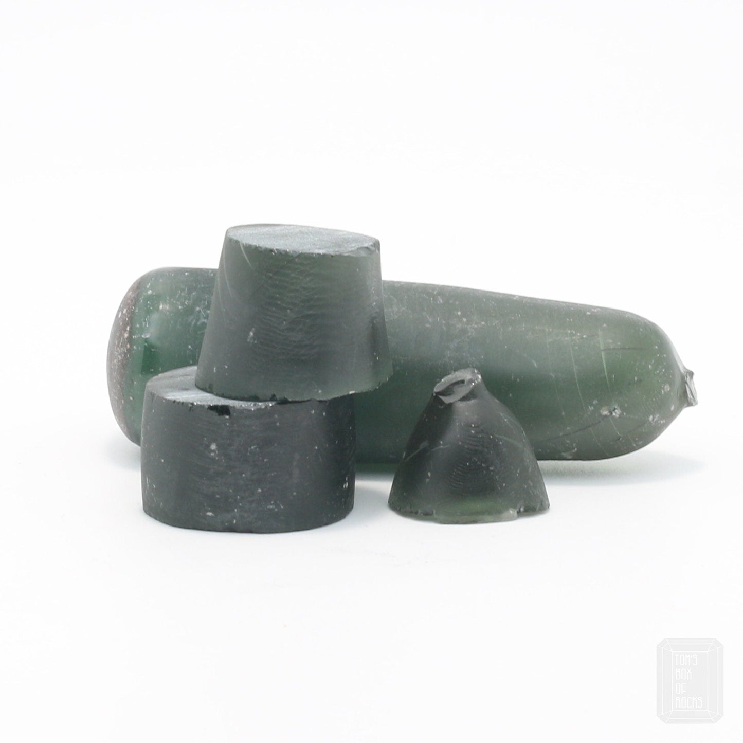 Light Tourmaline Green #EM-100-Djeva Lab Created Spinel Faceting Rough for Gem Cutting - Various Sizes #BEGIN