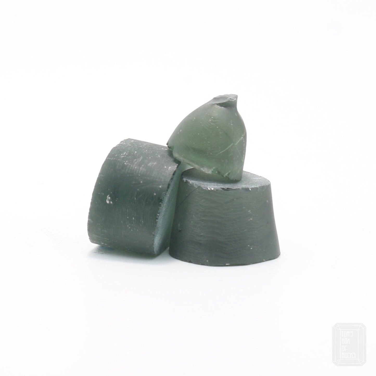 Light Tourmaline Green #EM-100-Djeva Lab Created Spinel Faceting Rough for Gem Cutting - Various Sizes #BEGIN