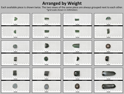 Light Tourmaline Green #EM-100-Djeva Lab Created Spinel Faceting Rough for Gem Cutting - Various Sizes #BEGIN