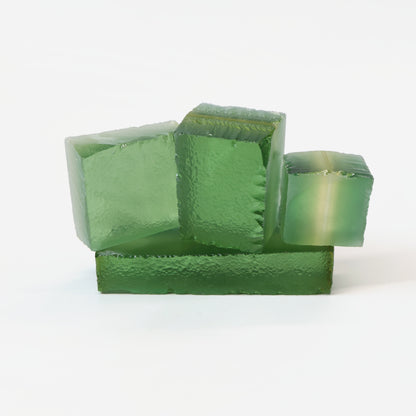 Light Yellow Green Hydrothermal Synthetic Quartz - Lab Created Faceting Rough : #BEGIN