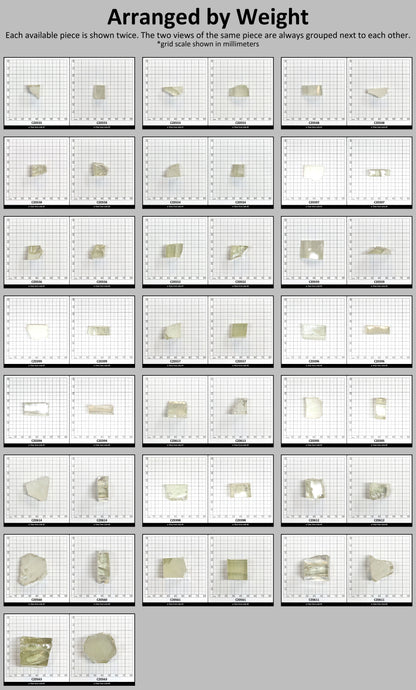 Lime Diamond Cubic Zirconia Faceting Rough for Gem Cutting - Various Sizes #BEGIN