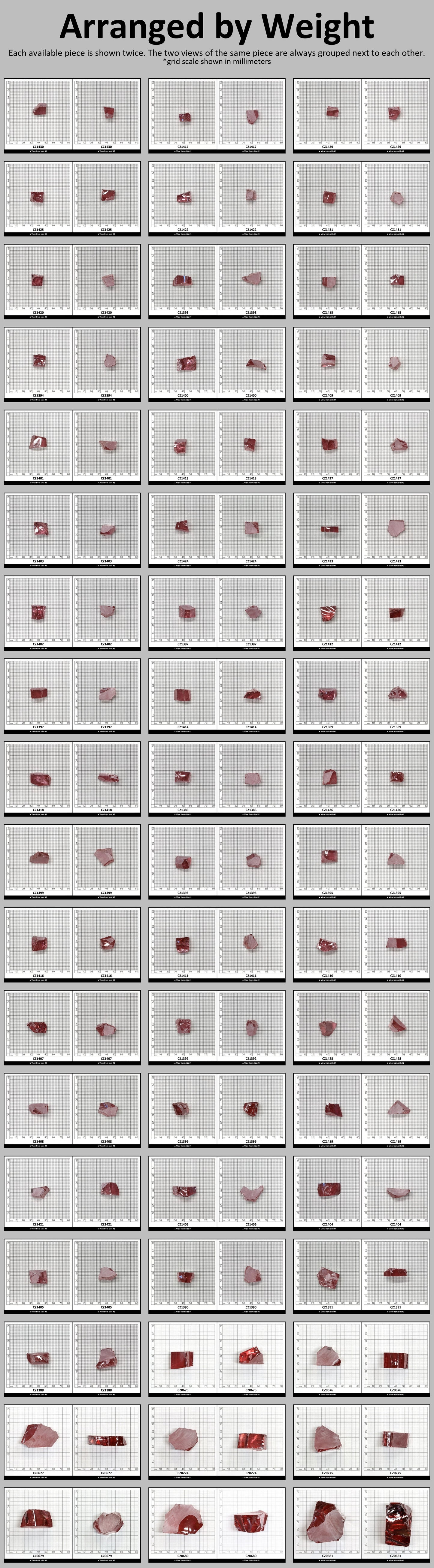 Mars Diamond Cubic Zirconia Faceting Rough for Gem Cutting - Various Sizes #BEGIN