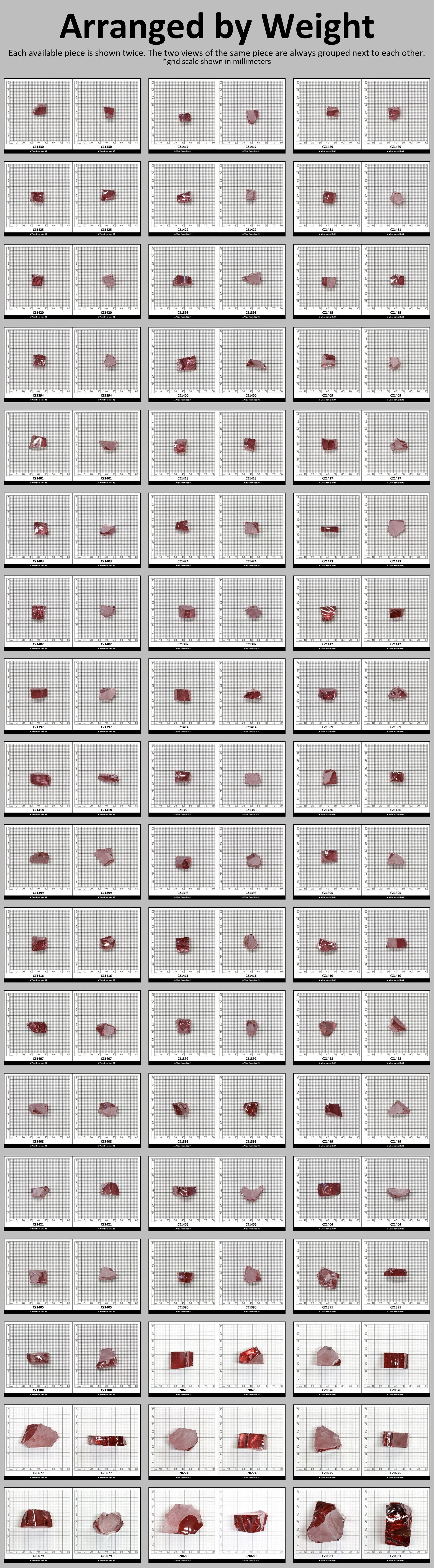 Mars Diamond Cubic Zirconia Faceting Rough for Gem Cutting - Various Sizes #BEGIN