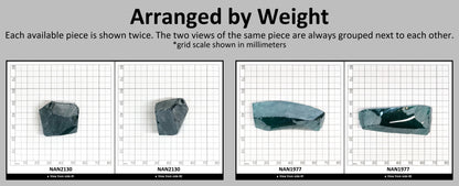 Nanosital Simulated Mars Emerald Lab Created Faceting Rough for Gem Cutting - #C-204 - Various Sizes #BEGIN
