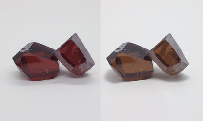 Nanosital Simulated Marsala Color Changing Lab Created Faceting Rough for Gem Cutting - #5 - Various Sizes #BEGIN