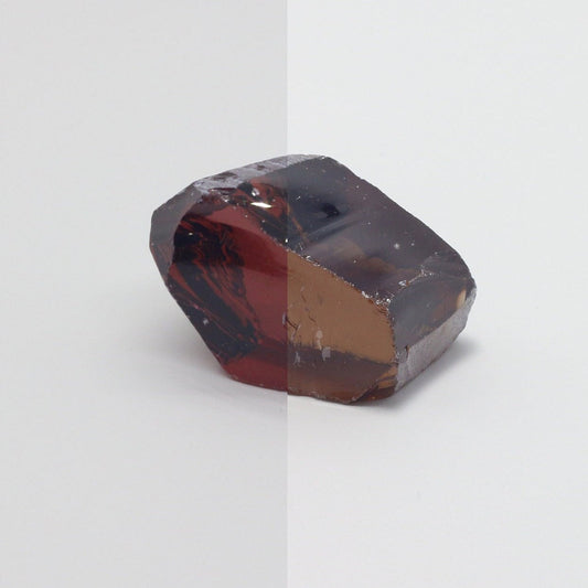 Nanosital Simulated Marsala Color Changing Lab Created Faceting Rough for Gem Cutting - #5 - Various Sizes #BEGIN