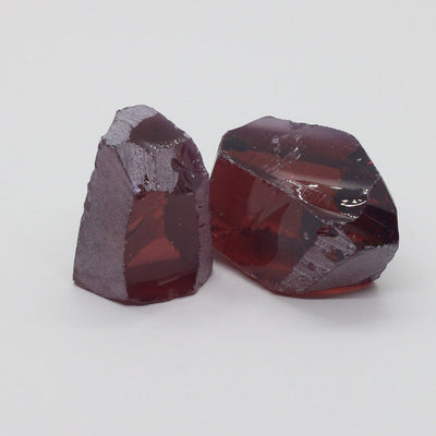 Nanosital Simulated Marsala Color Changing Lab Created Faceting Rough for Gem Cutting - #5 - Various Sizes #BEGIN
