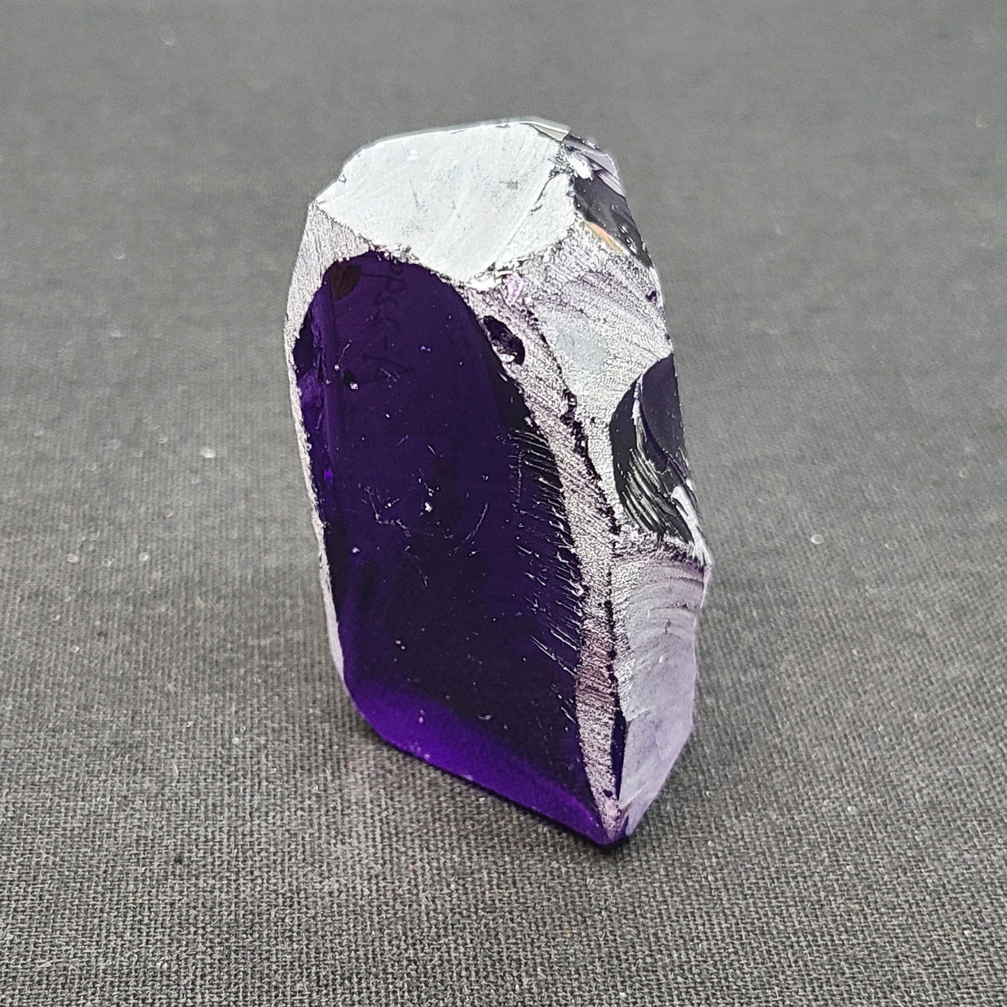 Nanosital Simulated Medium Amethyst  Lab Created Faceting Rough for Gem Cutting - #A-2299 - Various Sizes #BEGIN