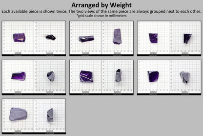 Nanosital Simulated Medium Amethyst  Lab Created Faceting Rough for Gem Cutting - #A-2299 - Various Sizes #BEGIN
