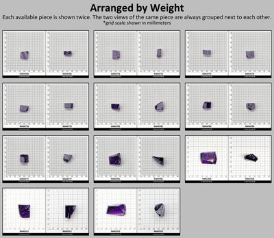 Nanosital Simulated Medium Amethyst  Lab Created Faceting Rough for Gem Cutting - #A-2299 - Various Sizes : #BEGIN