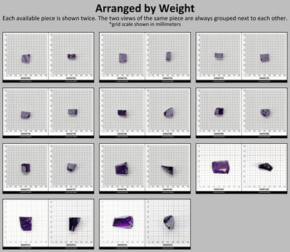 Nanosital Simulated Medium Amethyst  Lab Created Faceting Rough for Gem Cutting - #A-2299 - Various Sizes : #BEGIN