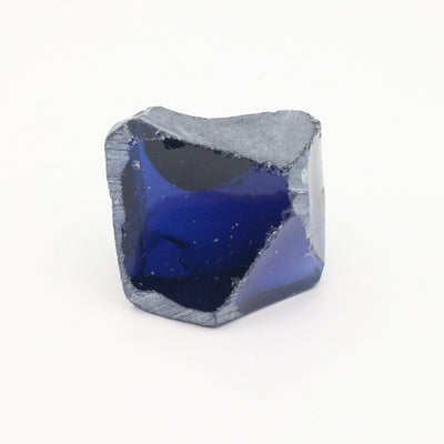 Nanosital Simulated Medium Blue Sapphire Lab Created Faceting Rough for Gem Cutting - #A-597 - Various Sizes #BEGIN