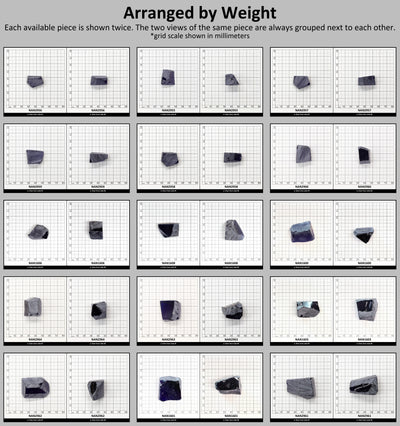 Nanosital Simulated Medium Blue Sapphire Lab Created Faceting Rough for Gem Cutting - #A-597 - Various Sizes #BEGIN
