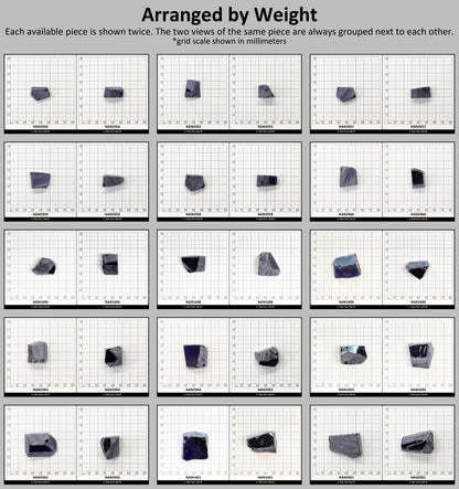 Nanosital Simulated Medium Blue Sapphire Lab Created Faceting Rough for Gem Cutting - #A-597 - Various Sizes #BEGIN