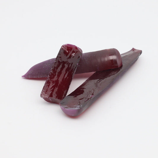 Medium Dark Ruby Red #7 Lab Created Corundum Sapphire Faceting Rough for Gem Cutting - Various Sizes - Split Boule #BEGIN