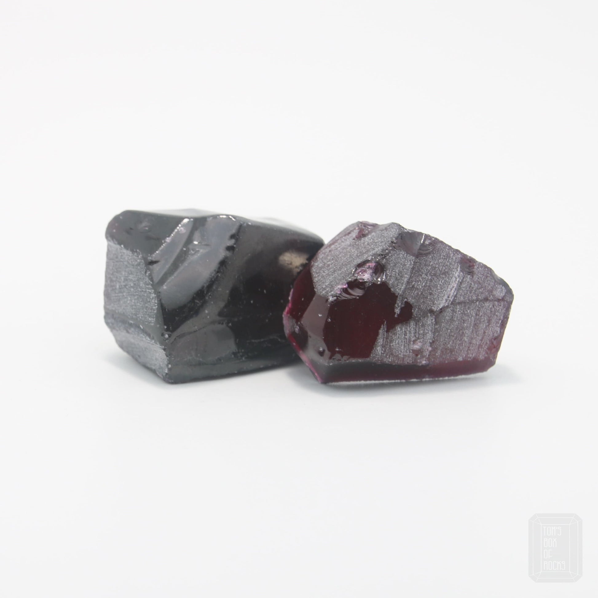 Nanosital Simulated Medium Rubellite Lab Created Faceting Rough for Gem Cutting - #B-249 - Various Sizes #BEGIN