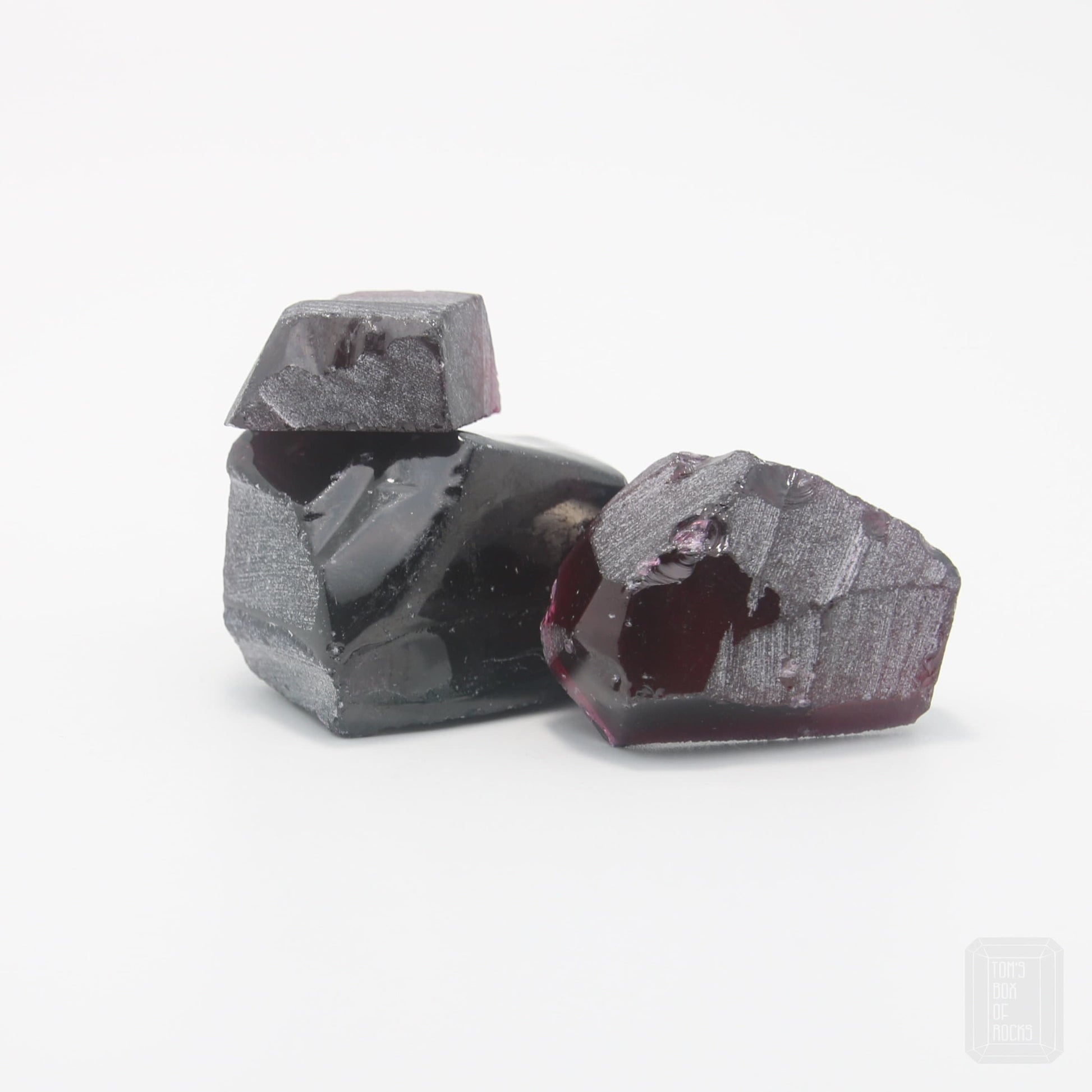 Nanosital Simulated Medium Rubellite Lab Created Faceting Rough for Gem Cutting - #B-249 - Various Sizes #BEGIN