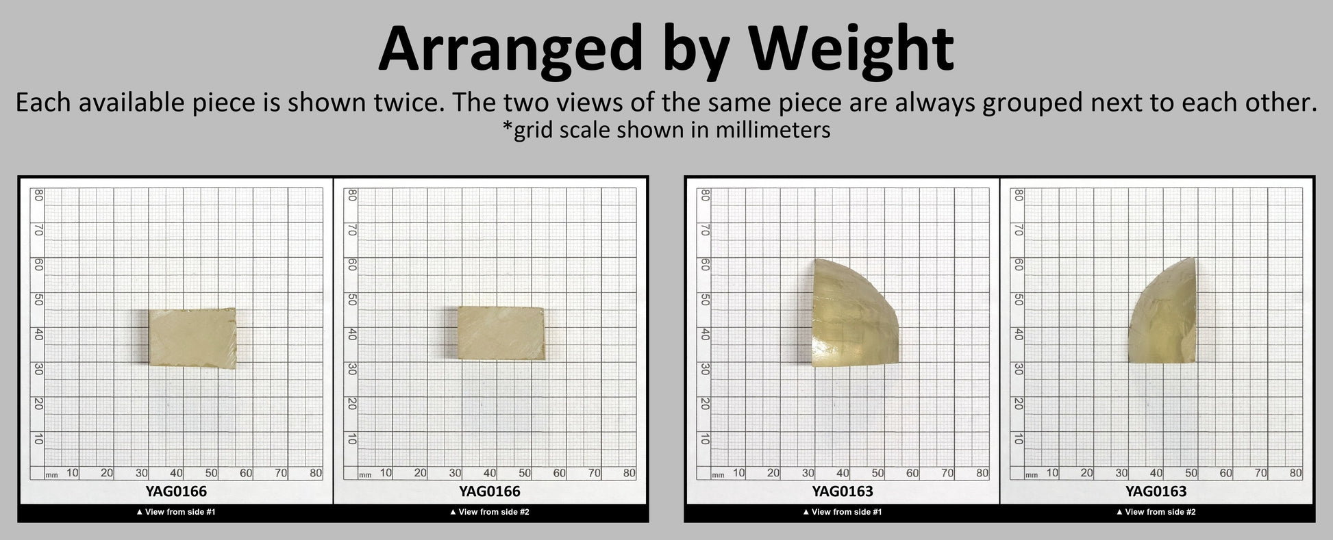 Mystery YAG Faceting Rough for Gem Cutting - Various Sizes #BEGIN