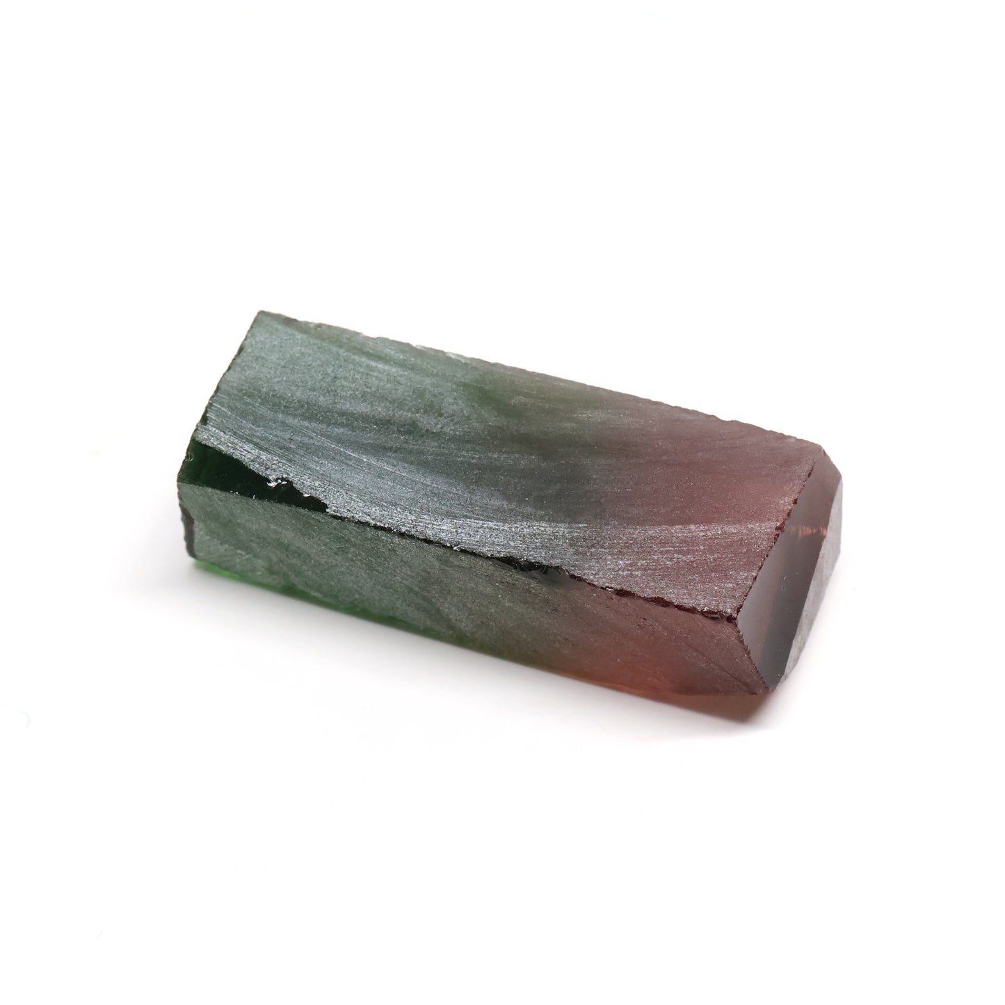 Nanosital Simulated Watermelon Tourmaline (New Style)  Lab Created Faceting Rough for Gem Cutting -Various Sizes