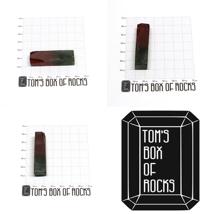 Nanosital Simulated Watermelon Tourmaline (New Style)  Lab Created Faceting Rough for Gem Cutting -Various Sizes