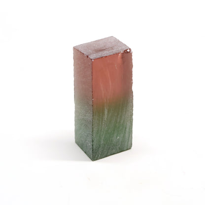 Nanosital Simulated Watermelon Tourmaline (New Style)  Lab Created Faceting Rough for Gem Cutting -Various Sizes