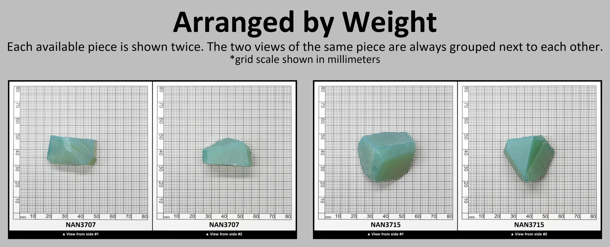 Nanosital Simulated Green Apple Opal Lab Created Faceting Rough for Gem Cutting - #A-9825 - Various Sizes #BEGIN