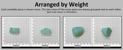 Nanosital Simulated Green Apple Opal Lab Created Faceting Rough for Gem Cutting - #A-9825 - Various Sizes #BEGIN