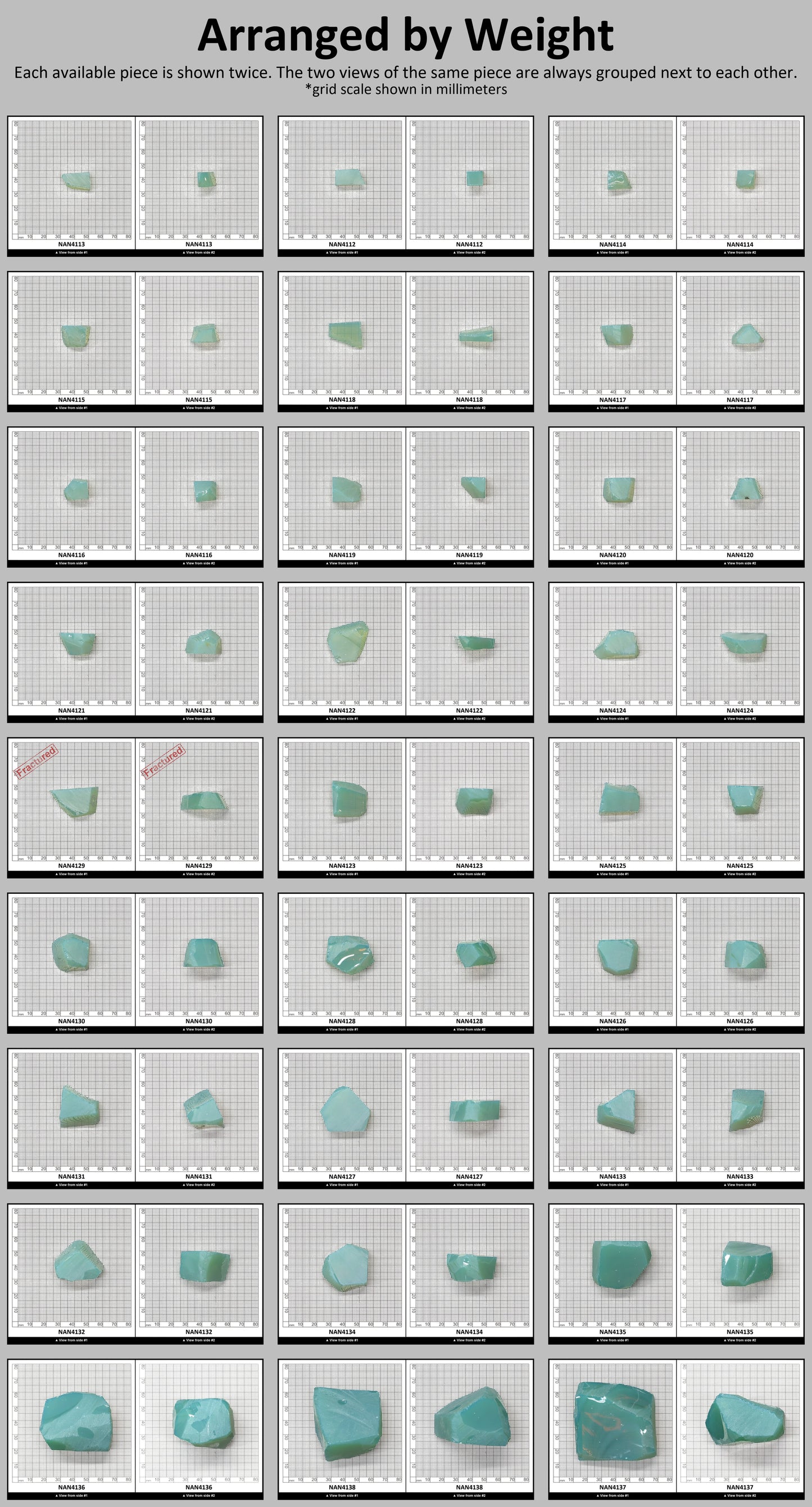 Nanosital Simulated Green Apple Opal Lab Created Faceting Rough for Gem Cutting - #A-9825 - Various Sizes : #BEGIN